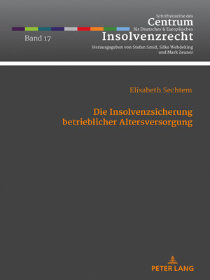 cover image of Die Insolvenzsicherung betrieblicher Altersversorgung